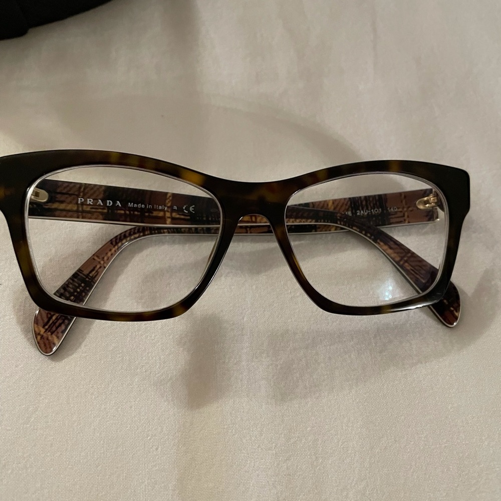 Prada Tortoise Shell Optical Glasses - Picture 5 of 8